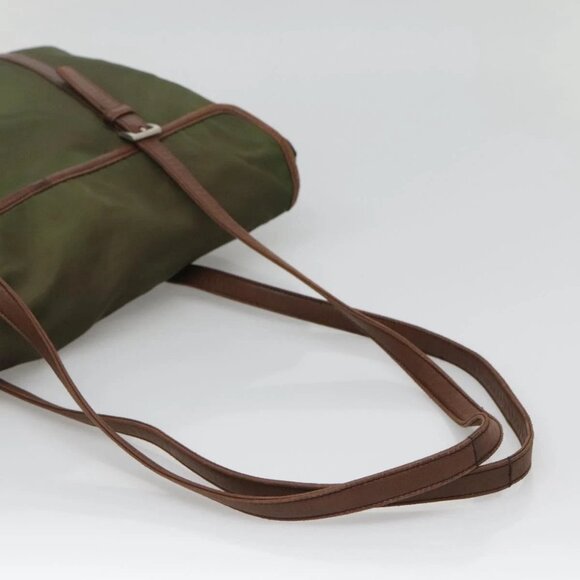 PRADA Tote Bag nylon metal Yellow Gold Auth bs28696 - Picture 8 of 16